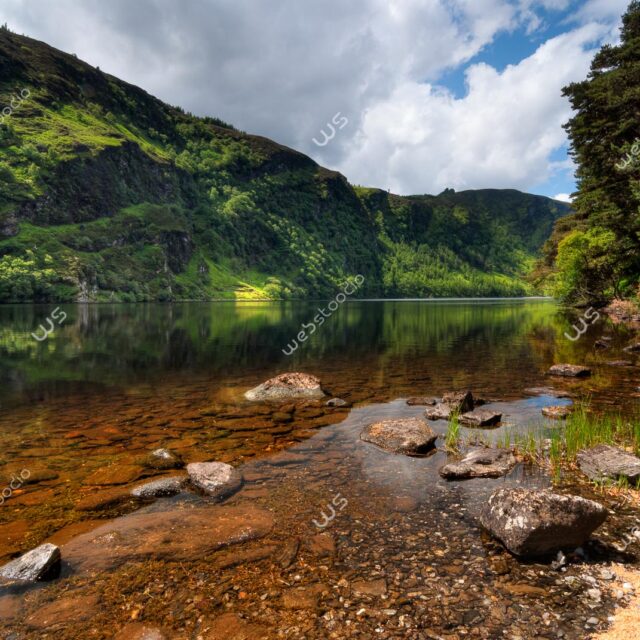 webstoodio | Zdjęcia krajobrazowe | Malownicze jezioro Glendalough, Irlandia